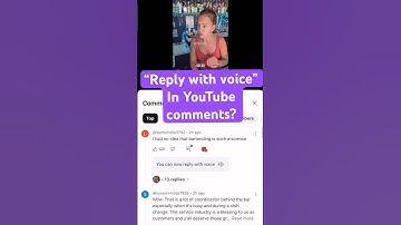 New “Reply with voice” comment reply option on YouTube? #contentcreator