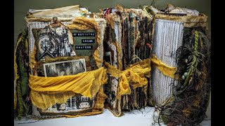 Grungy Chunky Vintage Junk Journals | ASMR Flip Through | SOLD