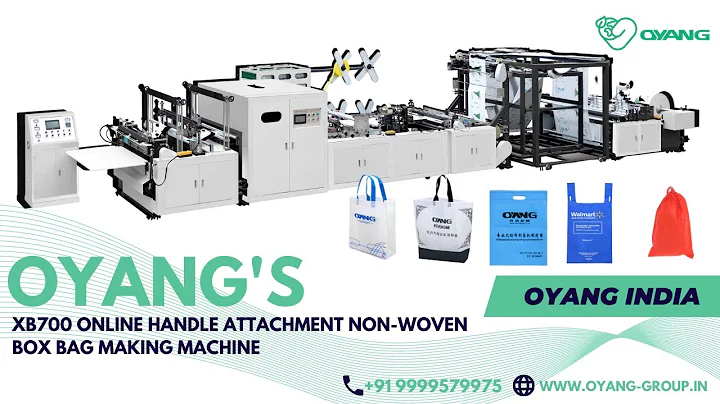 Oyang's XB700 Online Handle Attachment Nonwoven Box Bag Making Machine #ounuo #nonwovenbags #bag