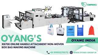 Oyangs Xb700 Online Handle Attachment Nonwoven Box Bag Making Machine