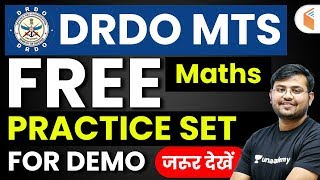 DRDO MTS 2020 | Maths By Sahil Sir | Free Practice Set for Demo screenshot 3