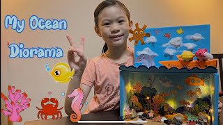 Hannah’s Ocean Diorama | Science Project | 8yo