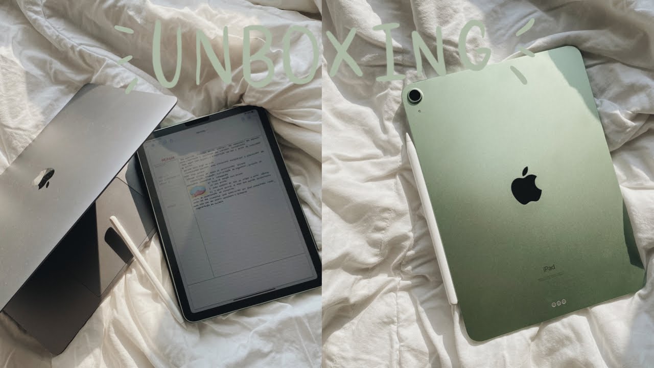 IPAD AIR 4 VERDE - unboxing + acessórios + falando um pouco sobre ele |  StudyTiips - YouTube