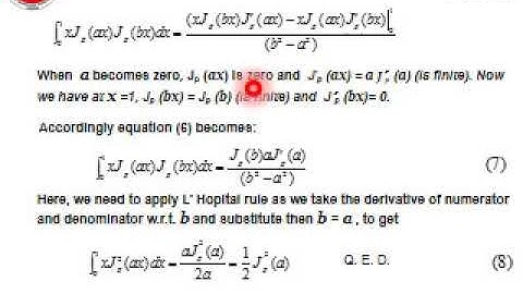 5 Normalization of Bessel Function  1