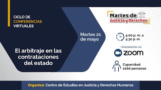 #MartesDeJusticiaYDerechos | El arbitraje en las contrataciones del Estado