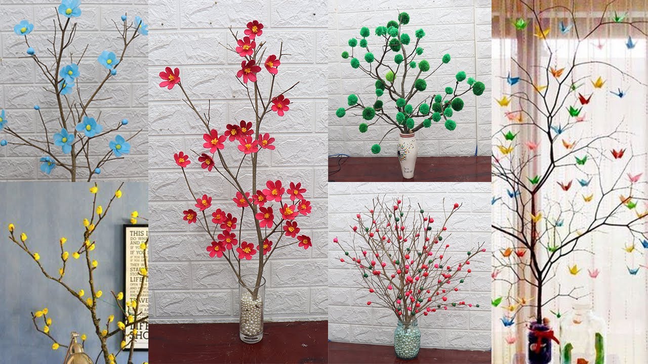 10 Tree branches decoration ideas Home Decorating ideas handmade easy 