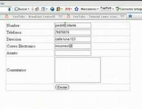 Como construir un formulario de contacto con php (parte4)