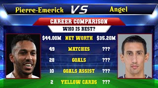 Pierre-Emerick Aubameyang VS Angel Di Maria Football Stats