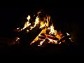 🔥 2 Hour Crackling Campfire Sounds | Cozy Dark Screen Fire for Sleep (4K)