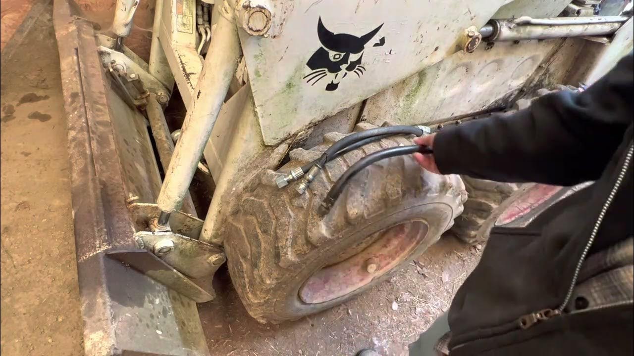 Replacing a Hydraulic Hose on a Bobcat with Hydraulic Leak *FIXED
