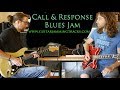 Blues Guitar Call and Response Jam in C with Danny and Dan