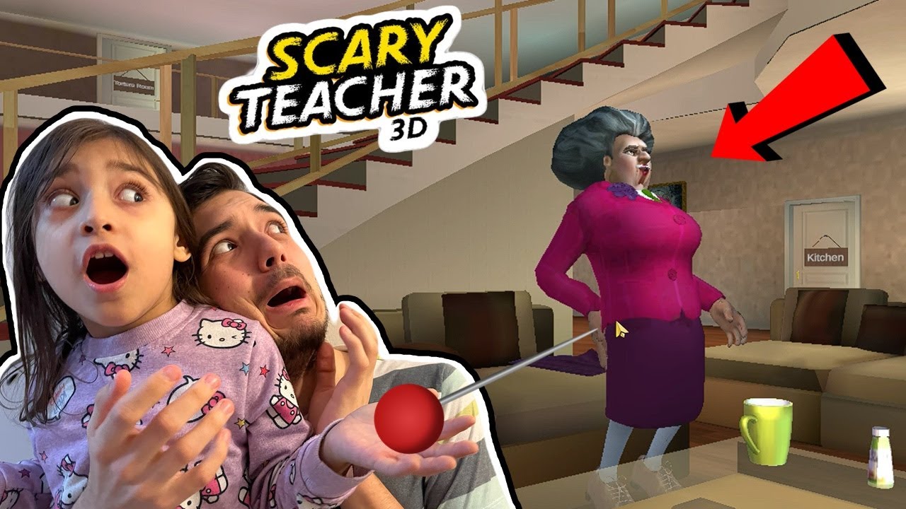 DELİ ÖĞRETMEN İLE TANIŞIYORUZ!! 😱 - Scary Teacher 3D