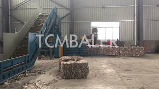 automatic hydraulic occ paper press baler machine