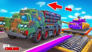 КАКОЙ БРОНЕВИК САМЫЙ СИЛЬНЫЙ? ПЕРЕТЯГИВАНИЕ КАНАТА В GTA 5!  - ЭКСПЕРИМЕНТЫ ГТА 5