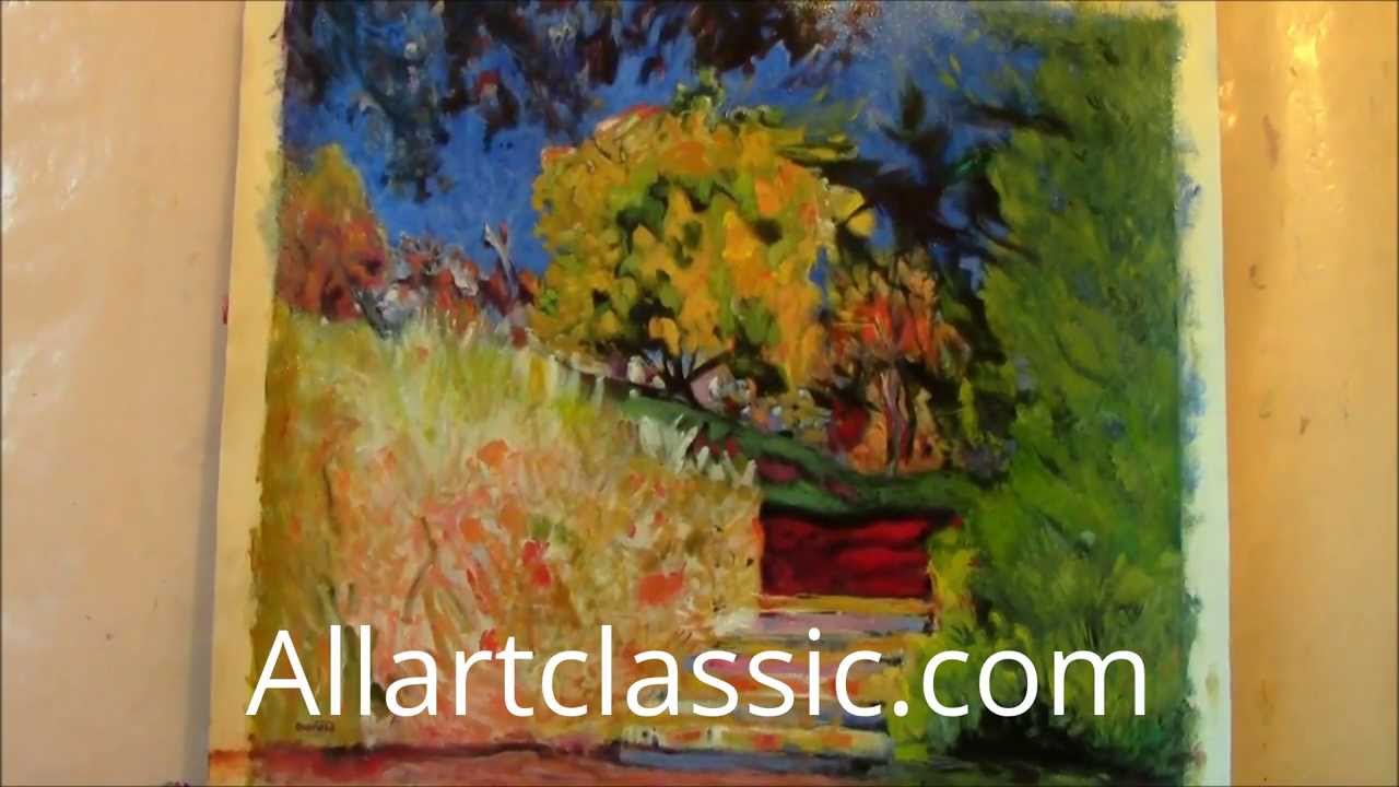 Hand Painted Art Reproduction Close Up YouTube