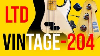 ESP LTD Vintage-204 Bass - Dimarzio DP126BK Soundcheck