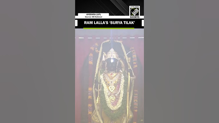 ‘Surya Tilak’ of Ram Lalla at Ayodhya’s Ram Mandir on Ram Navami