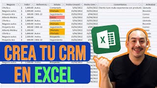 Como crear un CRM en Excel screenshot 4