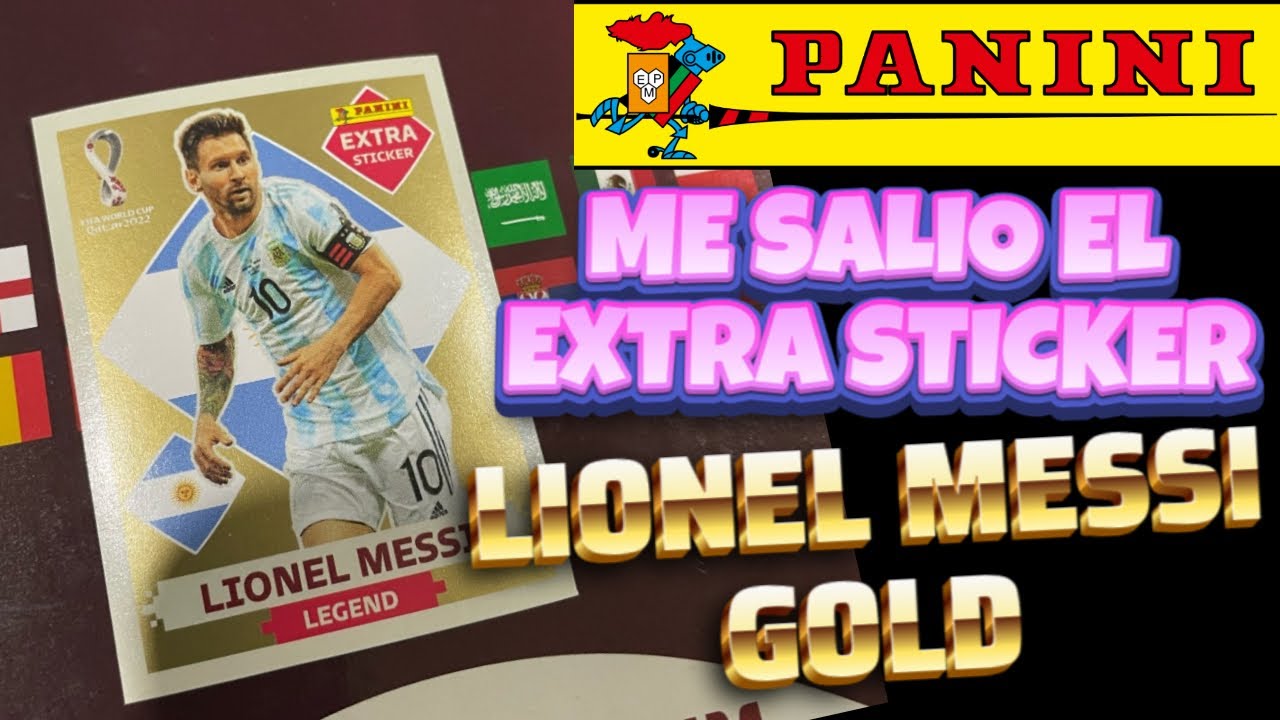 ⚽ME SALIO EL EXTRA STICKER DE MESSI GOLD - ALBUM DEL MUNDIAL PANINI⚽