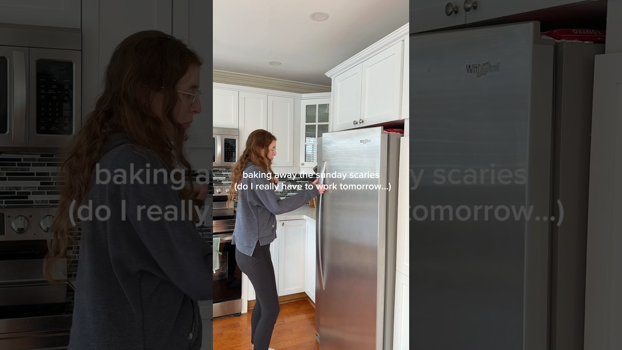 baking away the sunday scaries 🤍 