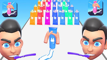 ✅ToothPaste Run in All Levels iOS,Android Walkthrough Gameplay Trailer Update Game Mobile KJSUIE