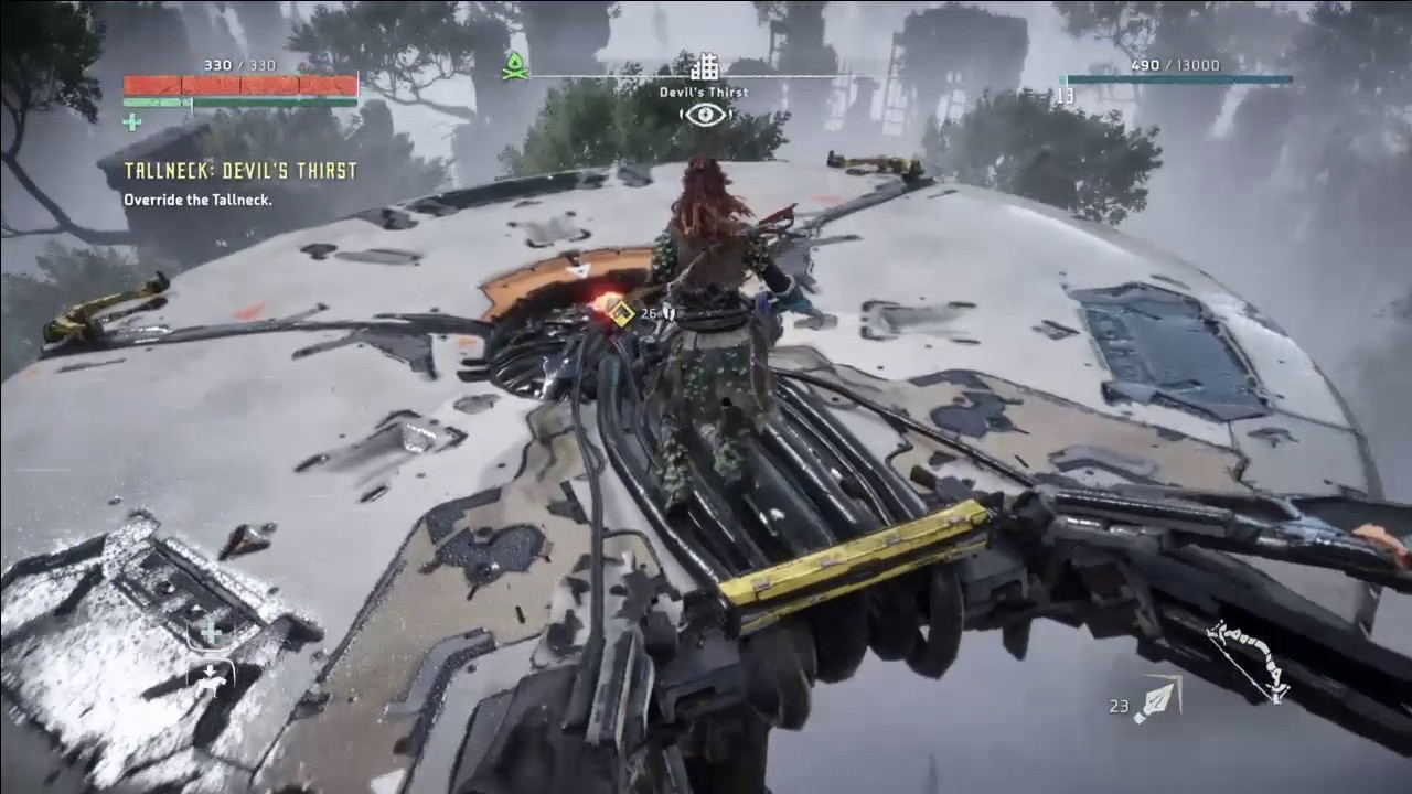 Horizon Zero Dawn How To Override A Tallneck