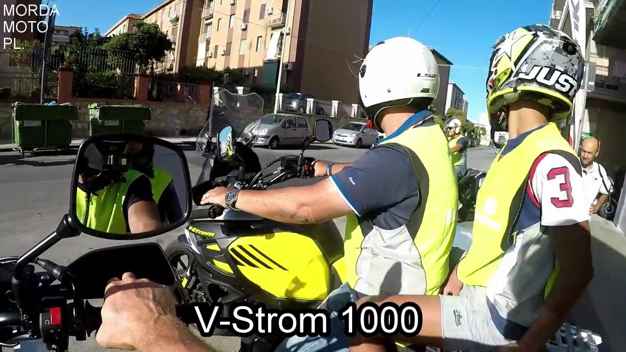 VStrom 1000 JAZDA PROBNA SALON SUZUKI SIRACUSA 23 YouTube