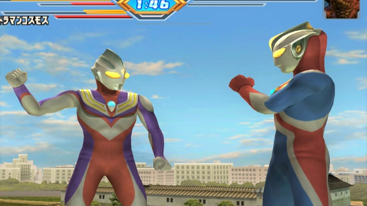 Sieu Nhan Game Play | Ultraman Tiga Và Ultraman Cosmos Đánh Nhau Với Quái  Vật - Youtube
