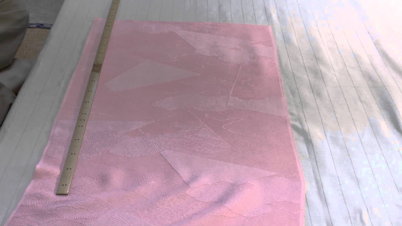 裾廻し付の色無地。It is the cloth of the kimono for Iro-muji. - YouTube