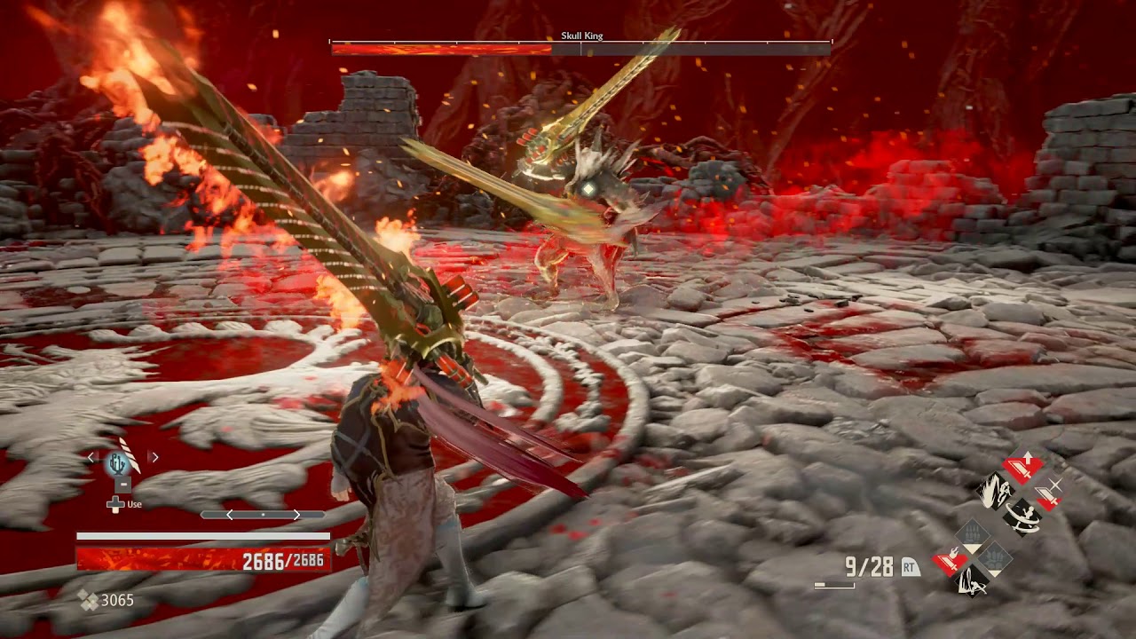 Skull King Vs Argent Wolf King S Blade Solo No Damage Kill Code Vein Youtube