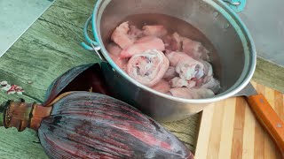 Paano Gawin Ang Paa Ng Baboy Na May Puso Ng Saging Lutong Bahay Pinoy Recipe