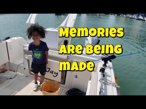 Marley's first crabbing adventure with grandad