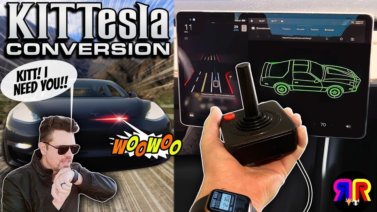 My KNIGHT RIDER TESLA comes when I call it! - KITTesla Part 2 - YouTube