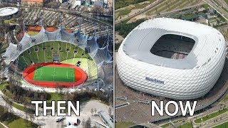 Bundesliga Stadiums Then & Now