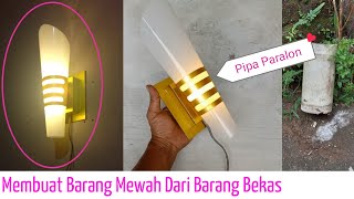Diy Membuat Lampu Dinding Minimalis Modern Model Terbaru 2022 Dari Pipa Pvc