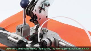 How to Use the 3-in-1 Manual Strapping Tool Packing Sealer Machine for 1/2 PP Strapping?