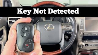 2010  2019 Lexus GX 460  How To Start With KEY NOT DETECTED Dead GX460 Remote Key Fob Battery