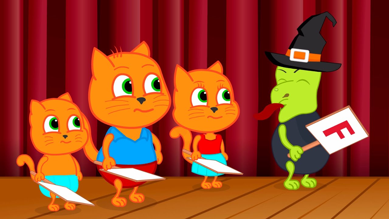 Cats Family in English - Witch guesses the word Cats Cats Cartoon for ...