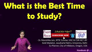 What is the Best Time to Study Do You Think there is a Right Time Situations Govern