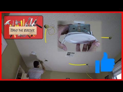 Video: Cómo empotrar una lámpara. Focos LED empotrables de techo