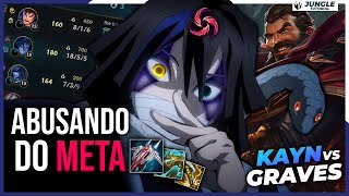 COMO JOGAR DE KAYN CONTRA GRAVES ABUSANDO DO META