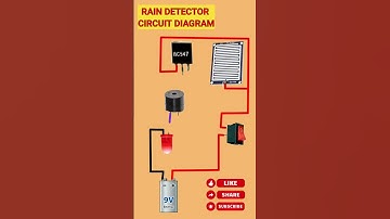 rain detector Circuit diagram ||rain alarm || rain alert Circuit#shorts#raindetector