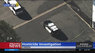 Police investigating possible homicide after man found dead in place of work in Carson