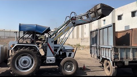 Eicher 485 clay bucket loader #youtubeshorts #agriculture #fabrication #loader #eicher