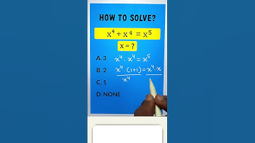 Exponential Equation Math #shorts #mathstricks