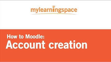 Moodle - Account creation