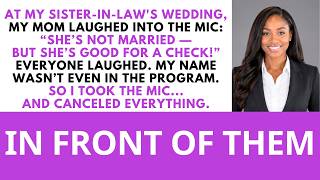 At My Sister-in-Law's Wedding, Mom Laughed Into Mic: She's Not Married — But She's...|Osage Revenge