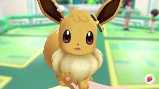 Pokemon Let's Go Eevee: poking eevees cute cheeks