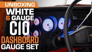 Unboxing | GlowShift White 7 Color Series Dash Panel Gauge Package for 1973-1987 Chevrolet C-10