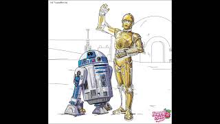 C-3PO and R2-D2 Coloring